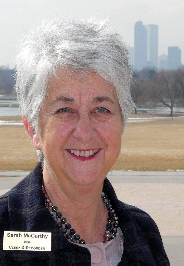 Sarah McCarthy clerk recorder candidate